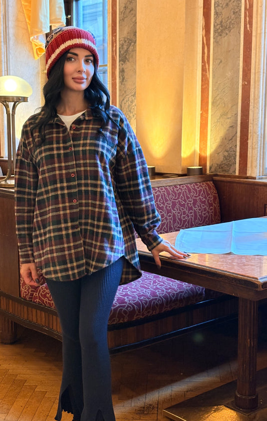 Camicia Oversize Scozzese