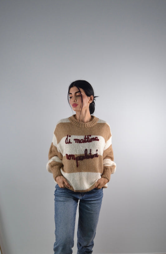 Maglione Cozy Script