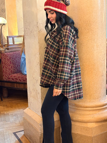 Camicia Oversize Scozzese