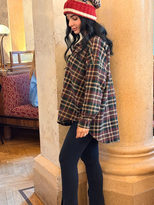 Camicia Oversize Scozzese