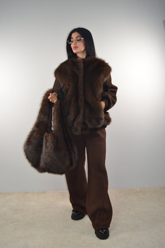 Pelliccia Lumina con Maniche Cappottino